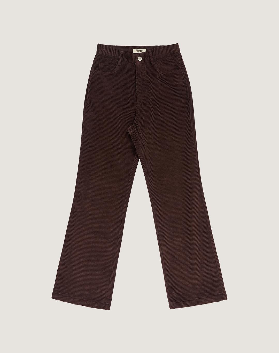Corduroy Boot Cut Pants (Brown)