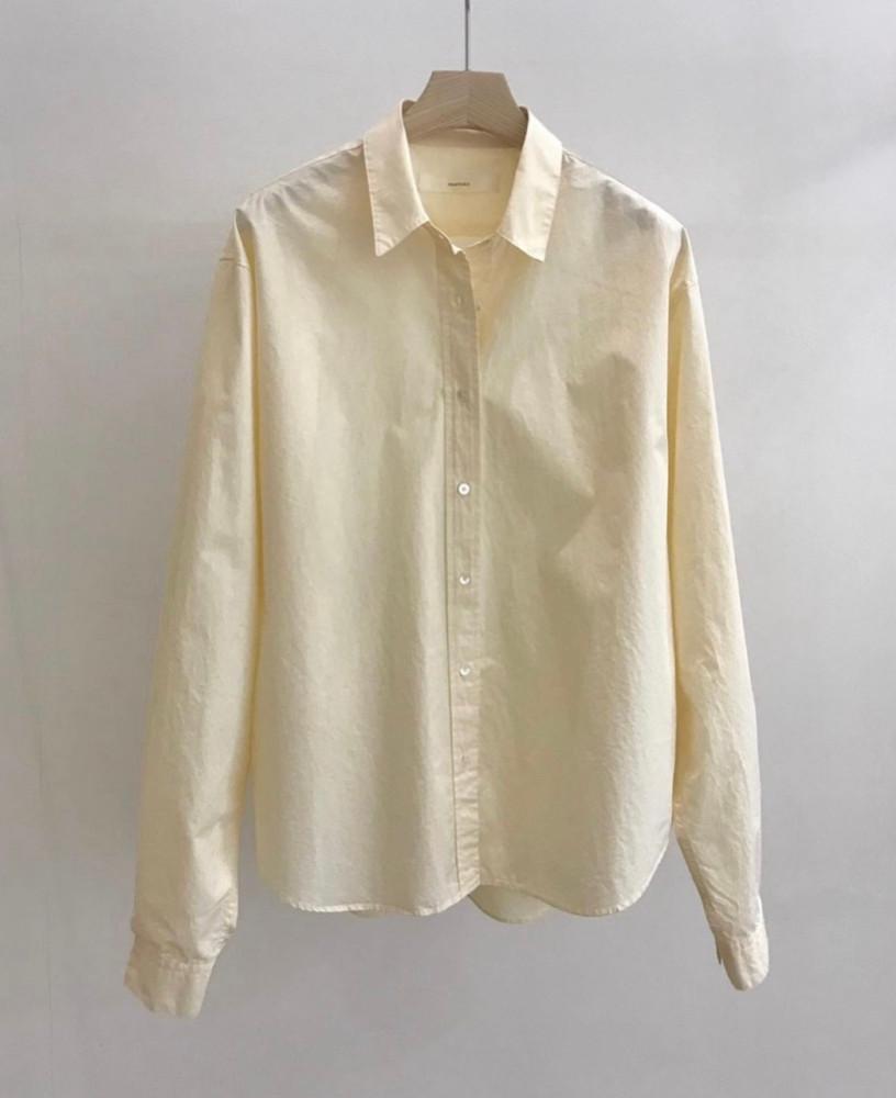 아이 핑크 블루 당일 / vegetable 베지터블 시몬 셔츠 코튼 100 카라 베이직 sh (4 color)