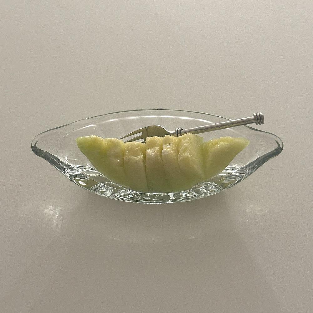 바나나 보트 유리 디저트 볼