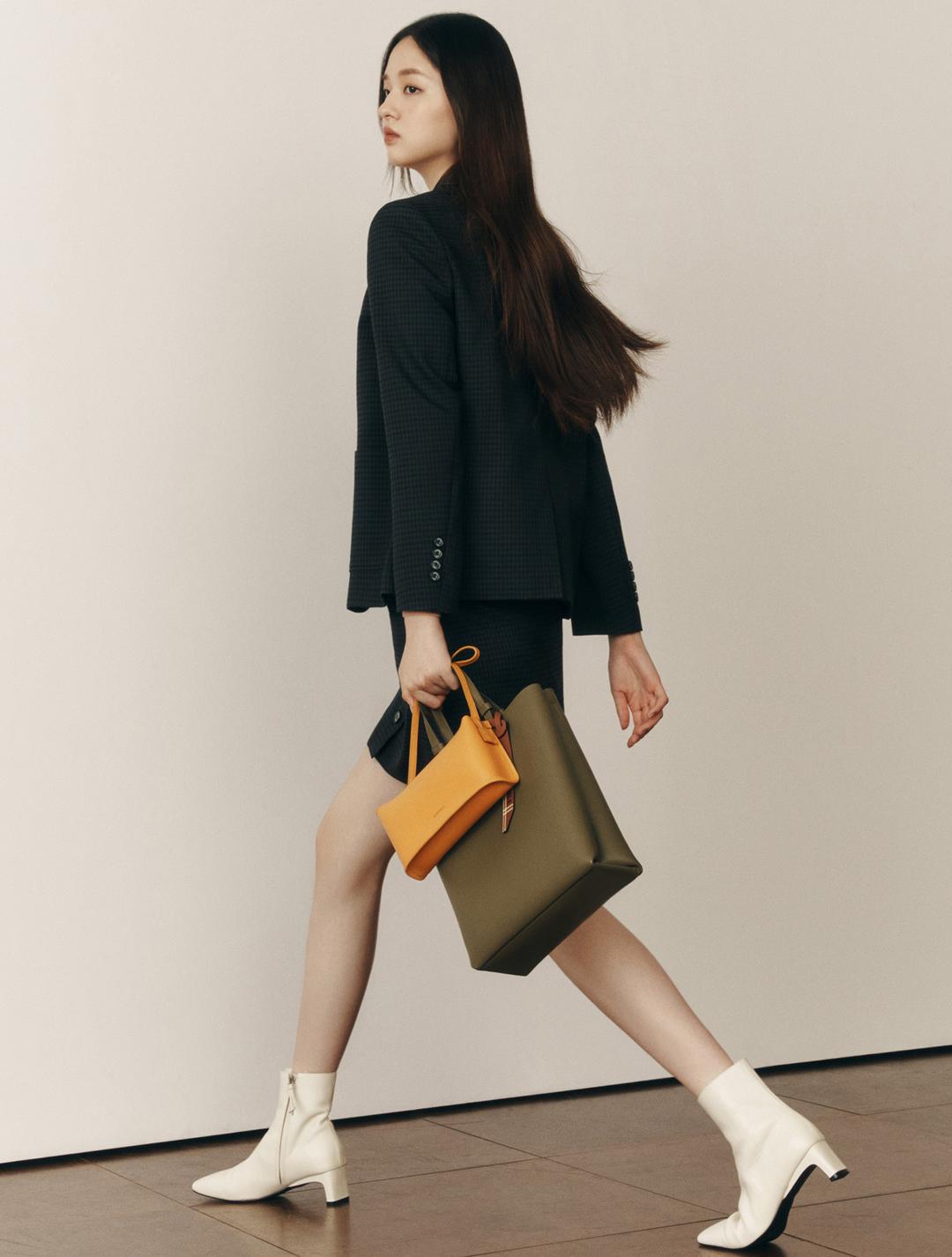 하루 미디엄 토트백 - Khaki