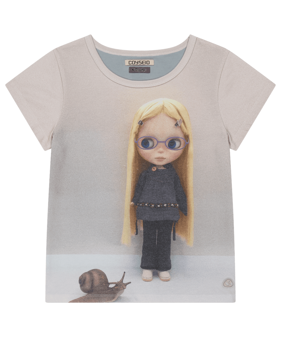 COYSEIO X BLYTHE GRAPHIC T-SHIRT LIGHT BLUE
