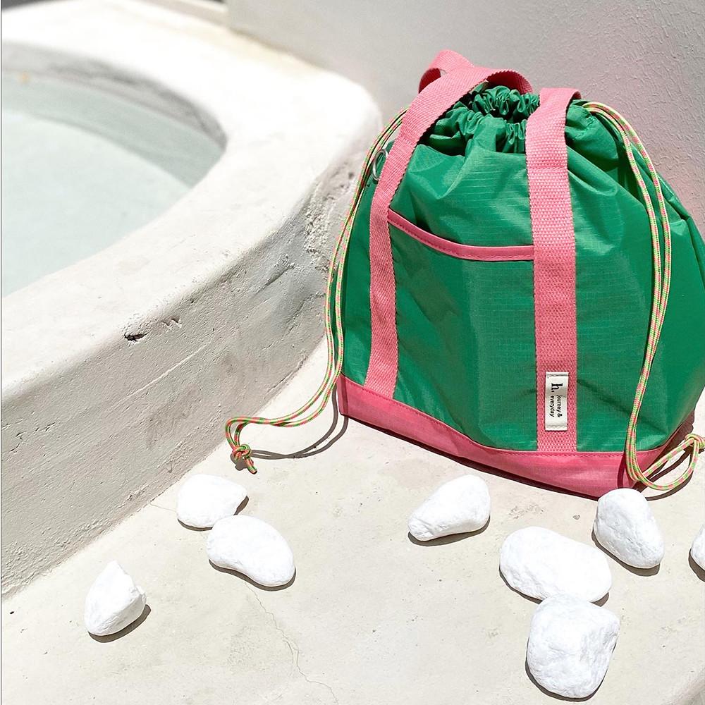 H.EY 2 in 1 멀티 숄더백 (4가지 색상) 망사백 포함!! 스윔백 수영가방 비치백 - 위시버킷