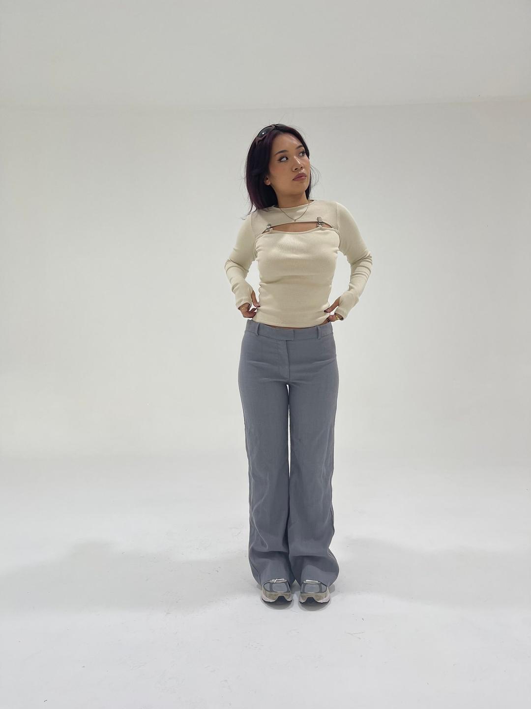 PALOMA LONG SLEEVE - BEIGE — BLINC1000
