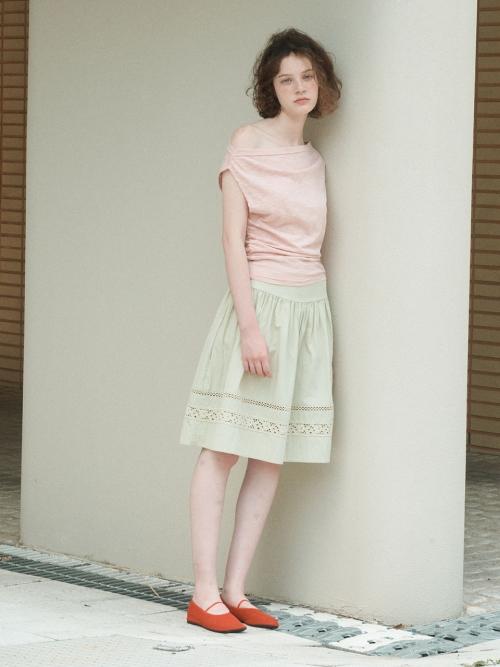 ROSE MIDI SKIRT, LIGHT KHAKI