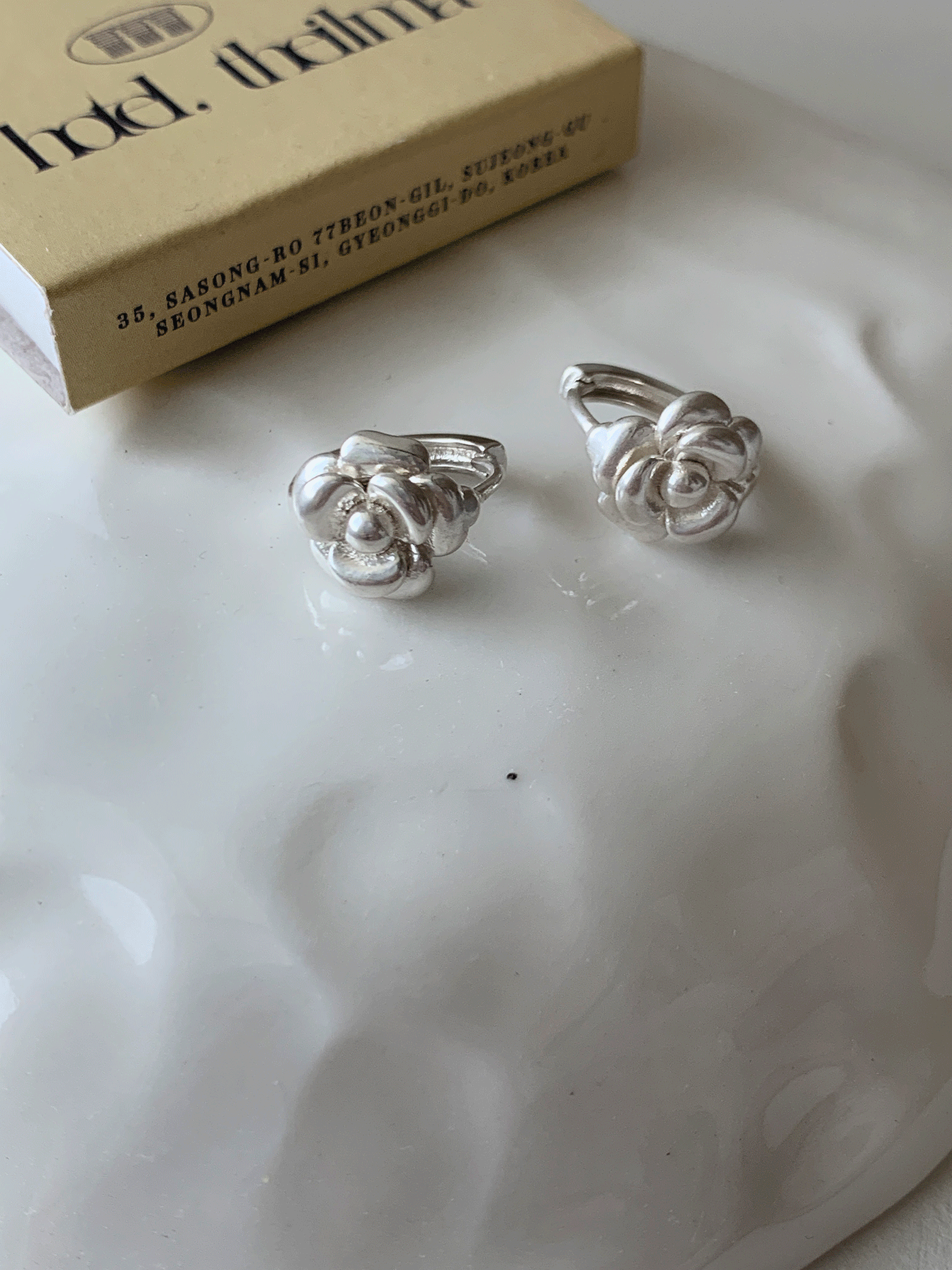 리넨느 rose silver earring (silver)