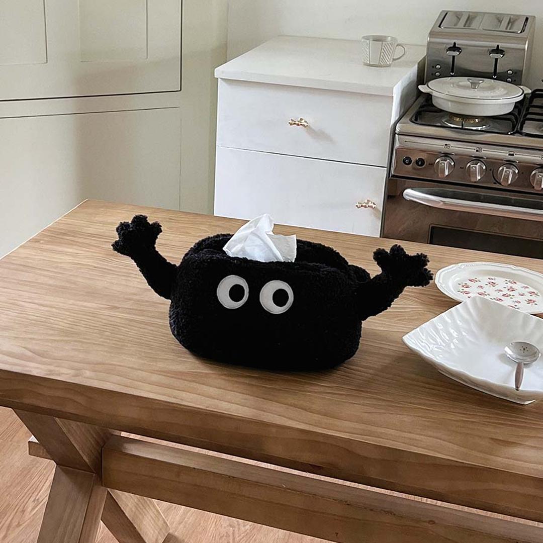 Black Monster Tissue Case 블랙 몬스터 패브릭 티슈케이스