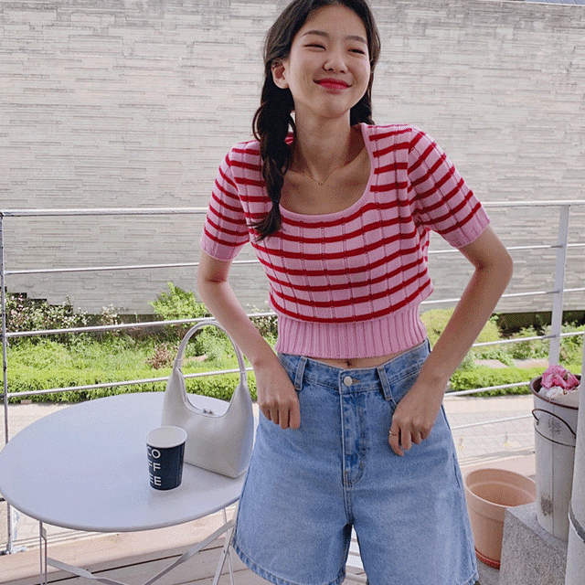 롤리팝 단가라반팔니트