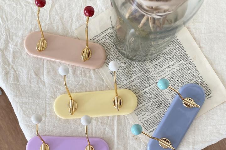 미니 빈티지 코트랙 골드 자석 2구 (4 color)