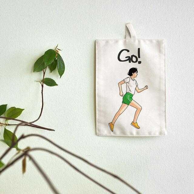 Go! 스위치가리개 / 달리기 일러스트 콘센트커버