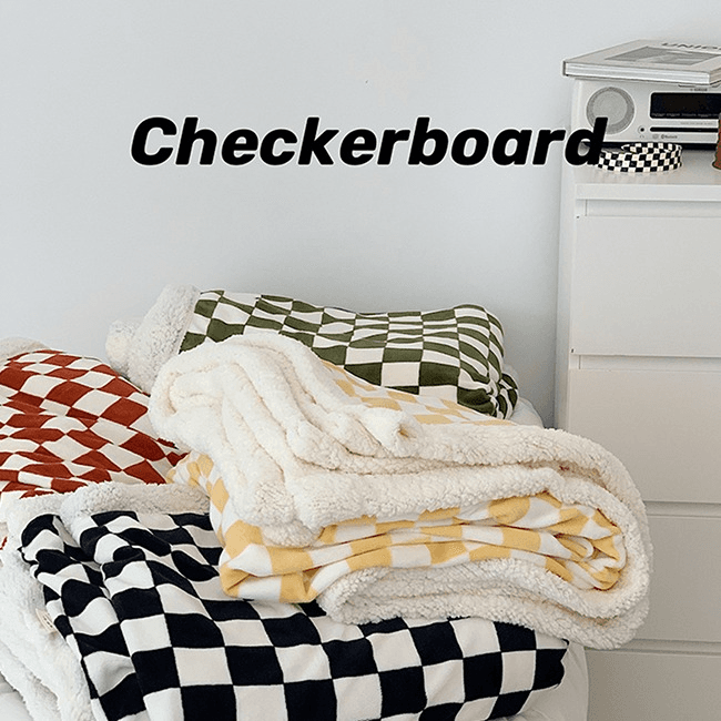 체커보드 블랭킷 담요