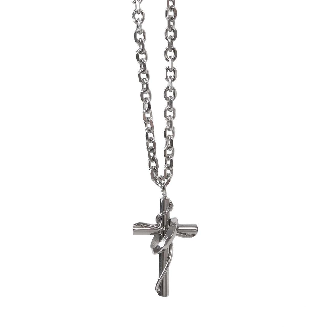 cross ring necklace