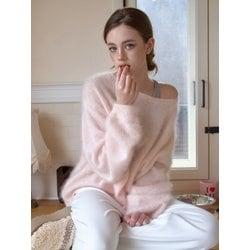 울100% 클라우드 오프숄더 울 니트 (3색상)