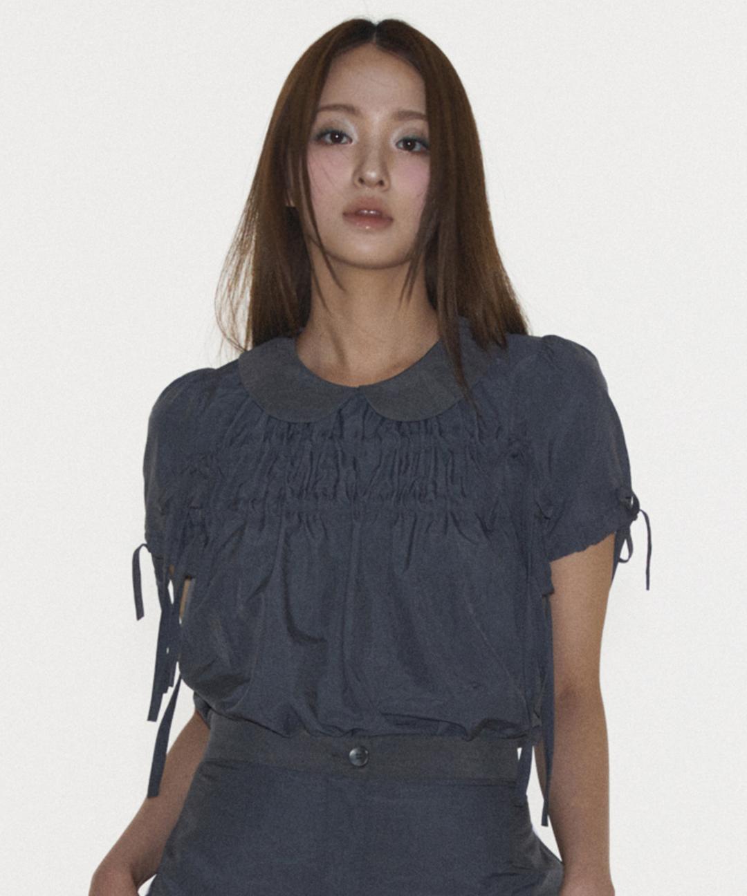 DOROTHY BLOUSE IN DARK GREY