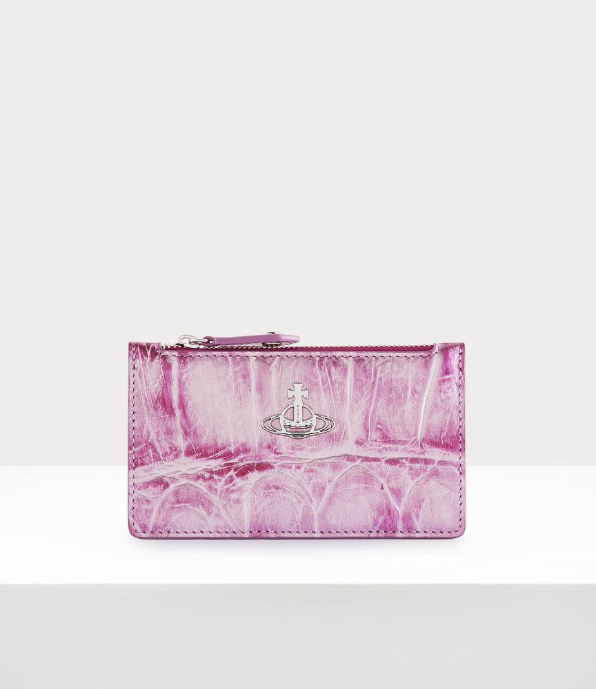 비비안 웨스트우드 티렉스 슬림 롱 카드 홀더, 핑크 51110039UL004HG401