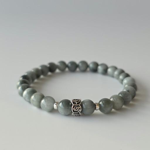 ❗️소량남았어요.천연 이글아이(그레이 호안석) 원석팔찌