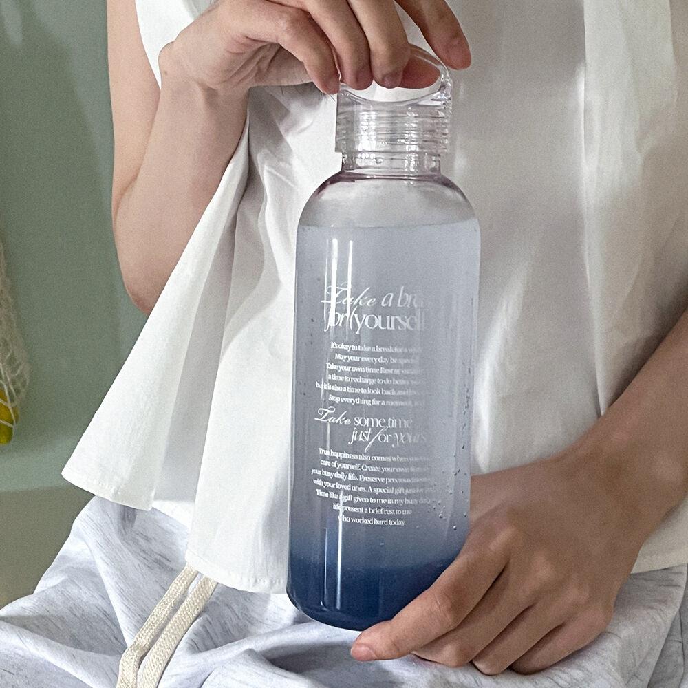 take a break 투명 핸들텀블러