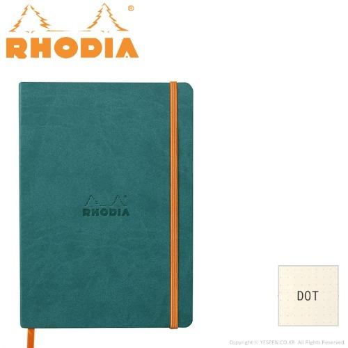 로디아 라마 웹노트 소프트커버 A5 피코크 도트