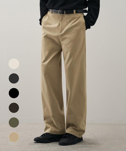 [패션플래닛X드로우핏] 세미 와이드 치노 팬츠 [6color]