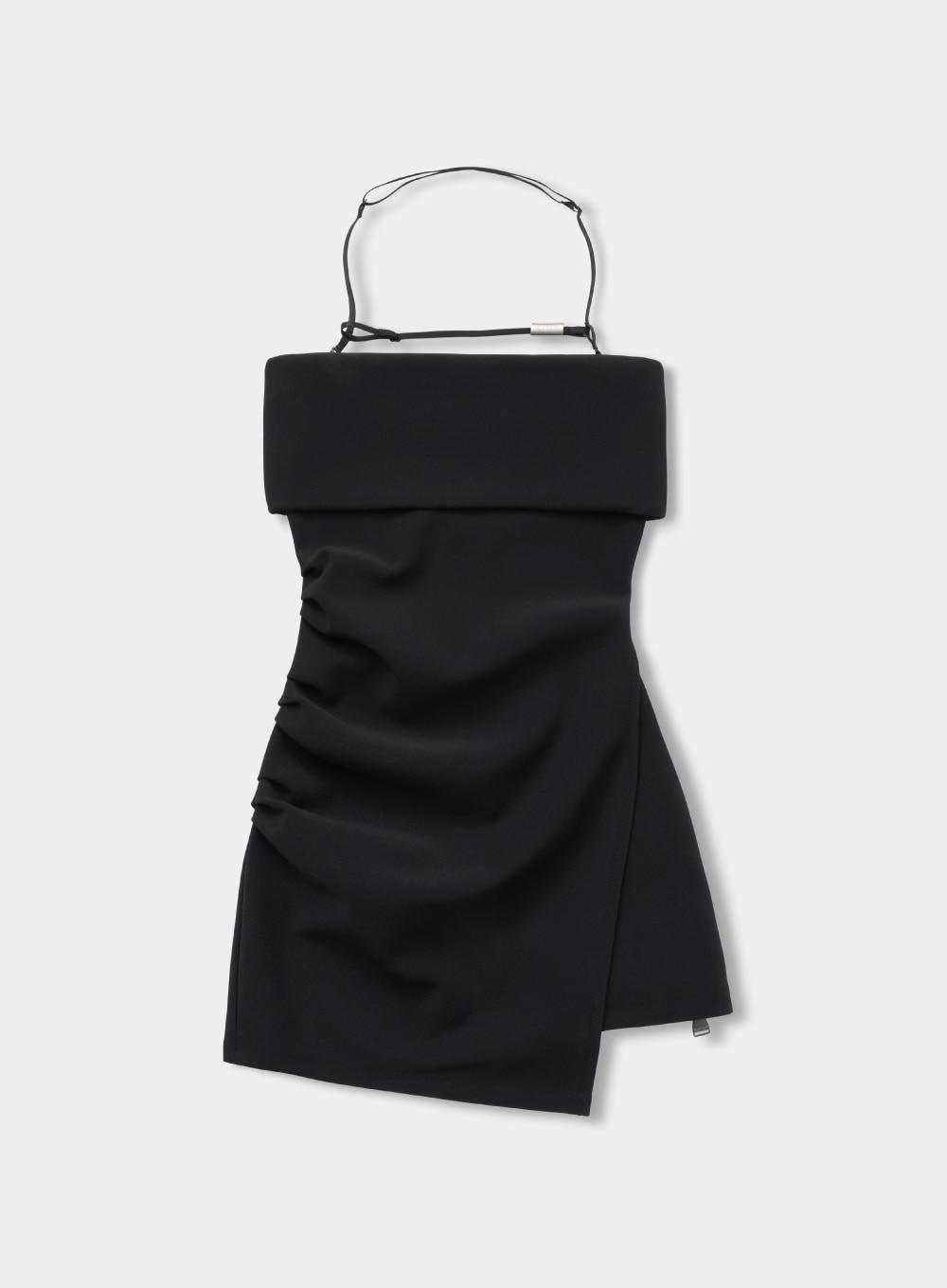 Oath Ziper Bustier Top - Classic Black