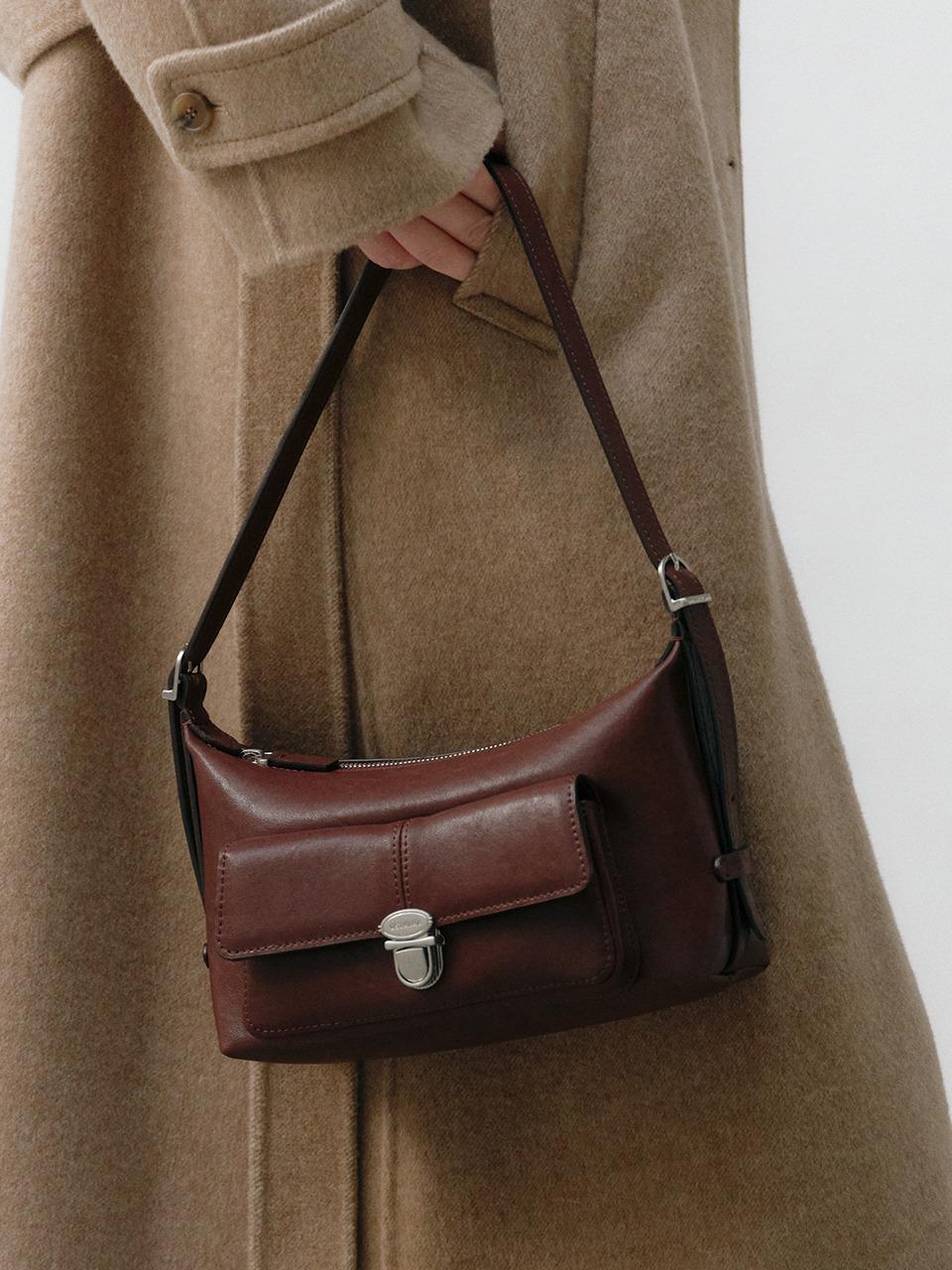 Clasp Pocket Mini Burgundy