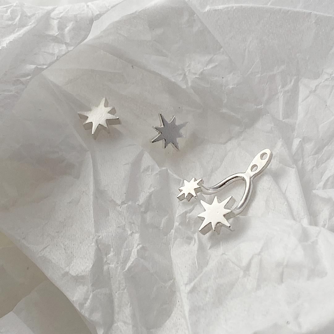 Two Way Star Earring