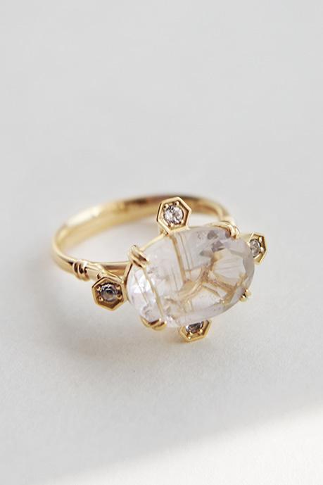 칼리아 R_오발 골드 침수정 반지
