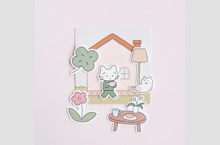 [우이] home 조각 스티커 (재입고)