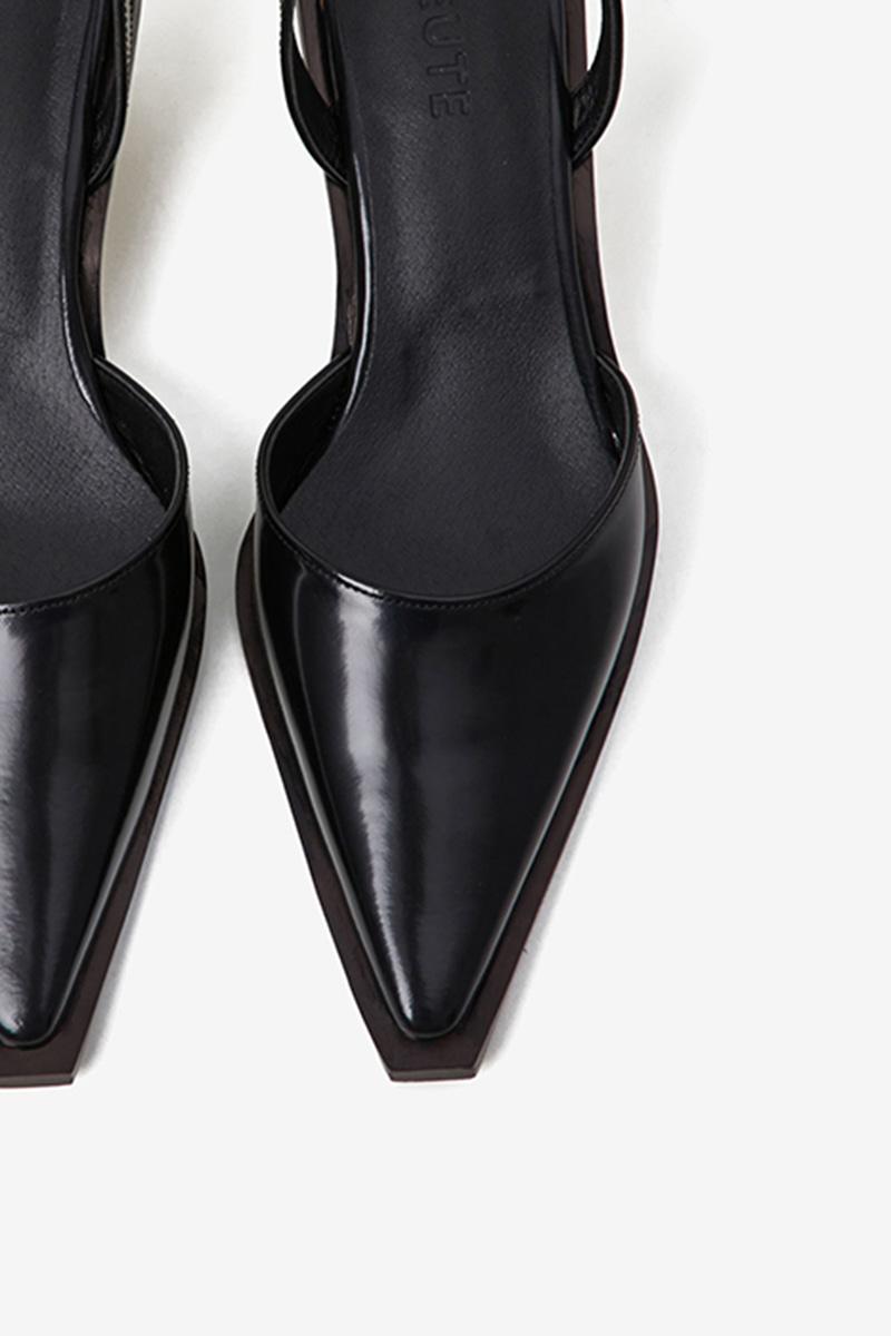 50mm Eva Stiletto Slingback (Black)