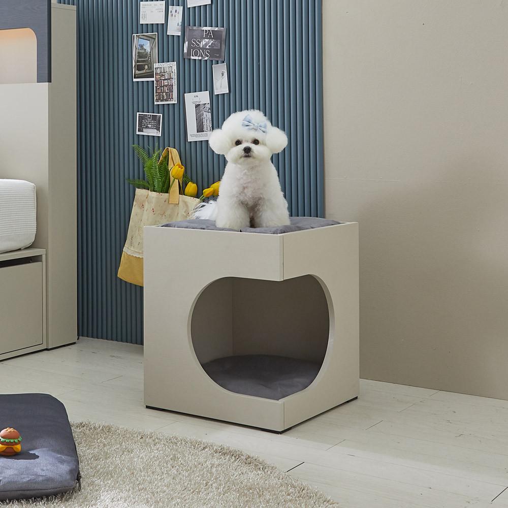 베디스 마이펫 펫가구 하트 협탁 애견하우스 강아지침대 고양이숨숨집 침대협탁