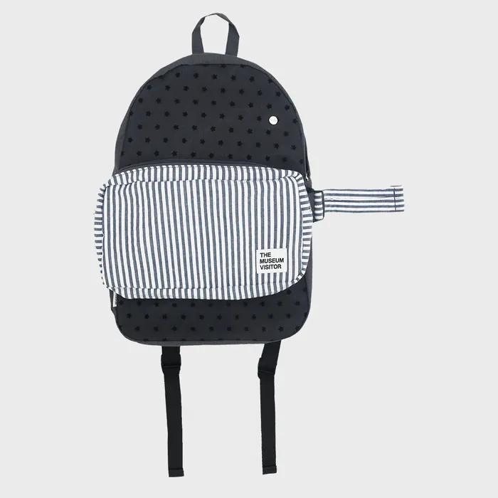 DOUBLE LAYERED BACKPACK (BLACK DOT)