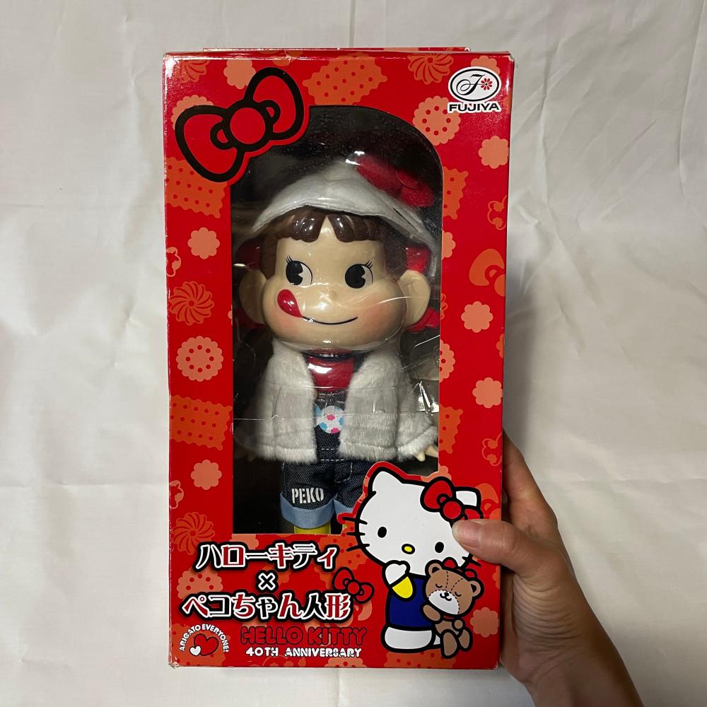 헬로키티 페코짱 피규어 인형 약 25cm