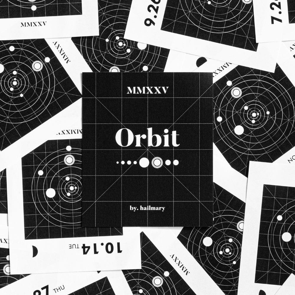 2025 궤도 일력 / Orbit Daily Calendar / 달력 캘린더 다이어리 포스터 연력 월력