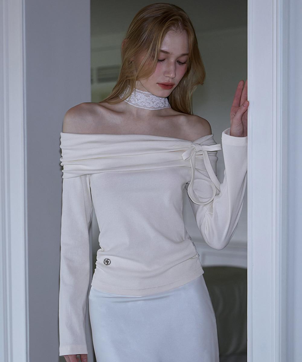 로제프란츠 Tiffany Off shoulder Long Sleeve [Cream]