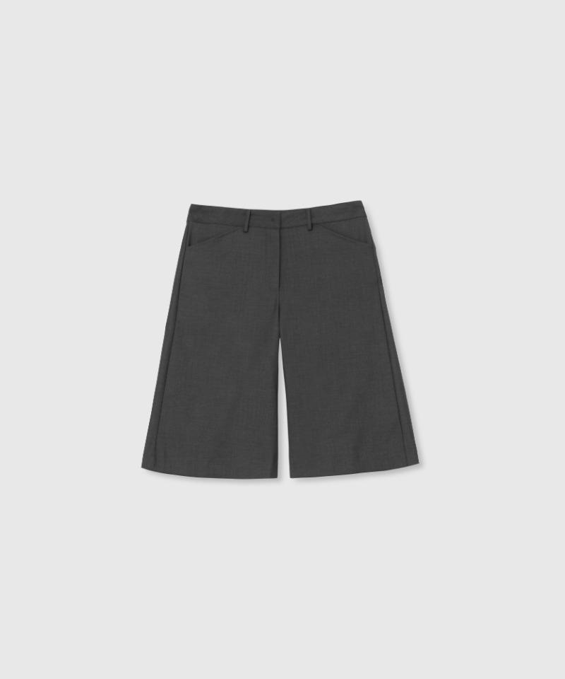 Low rise flare pants (Charcoal)