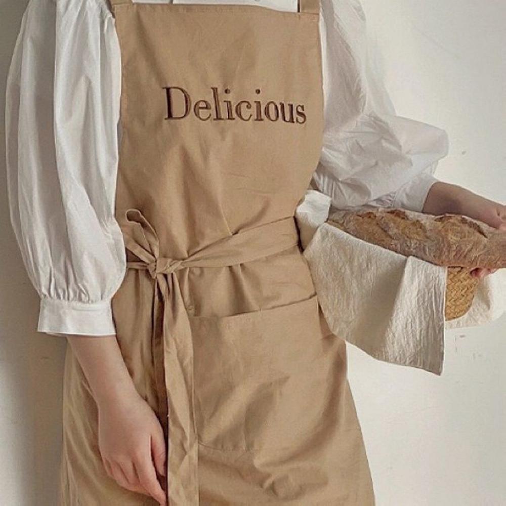 예쁜앞치마 5color 빈티지 앞치마 캔버스 감성 카페 베이커리 꽃집 공방 바리스타