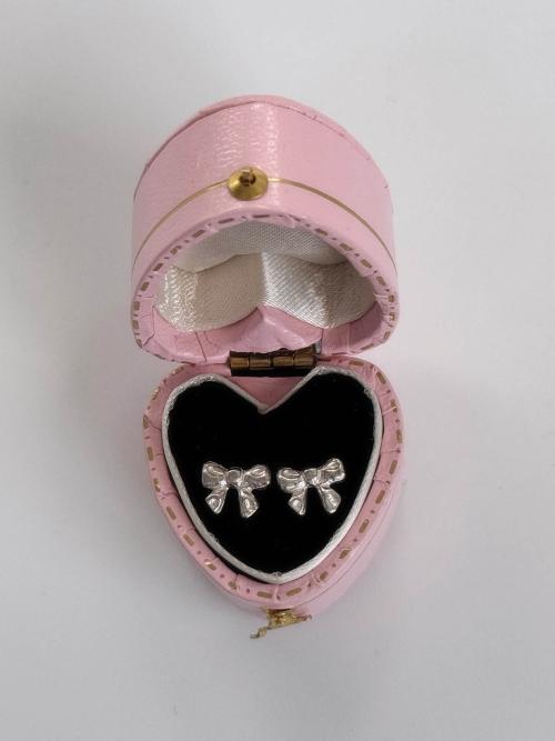 silver925 Ribbon earring