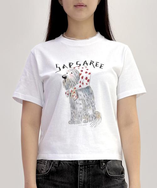 CLOTH SAPSAREE CROP TEE (WHITE)