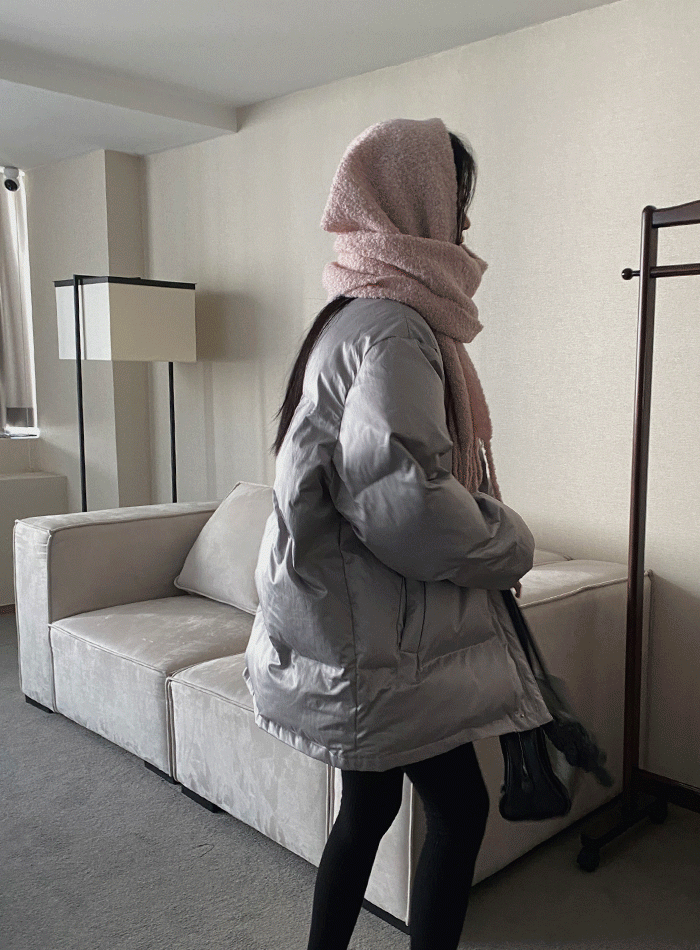 글램코팅미디패딩