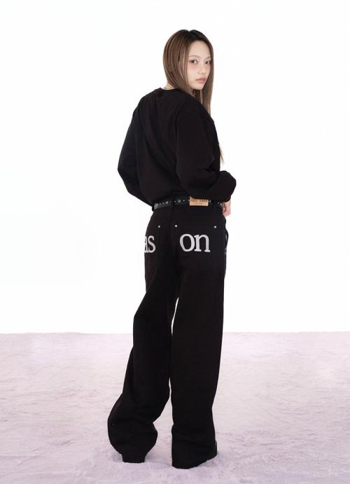 SMOG WIDE PANTS / BLACK
