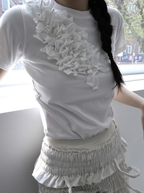 flower appliquer t, 2color
