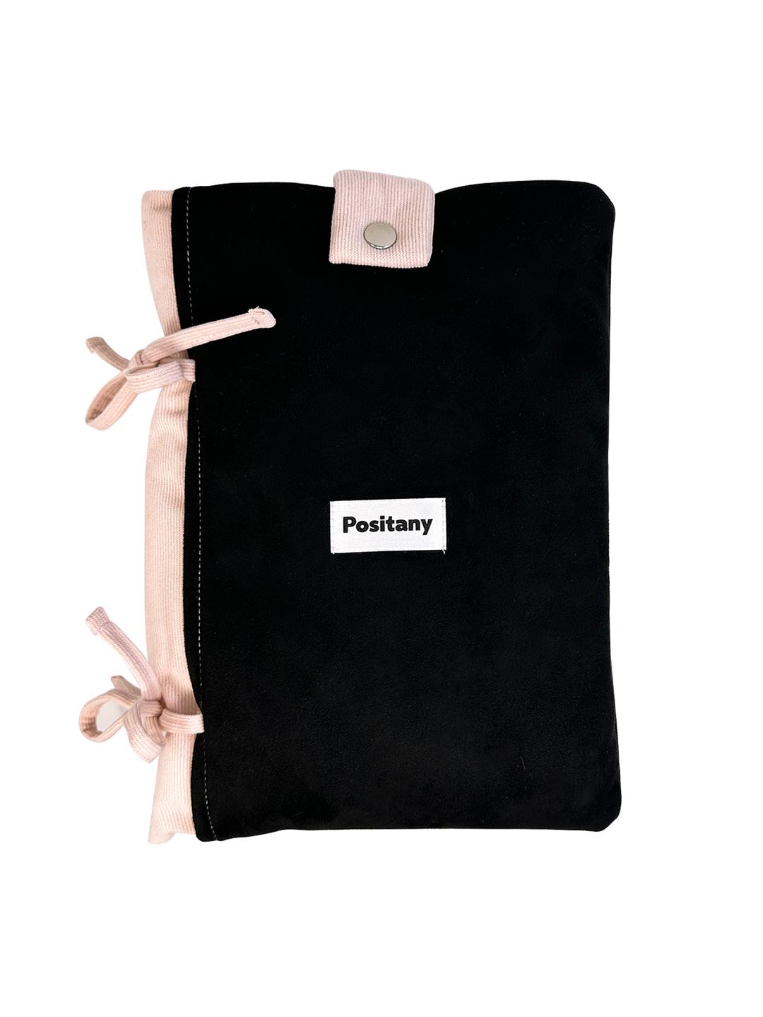 Snug ribbon pouch (BLACK PINK)