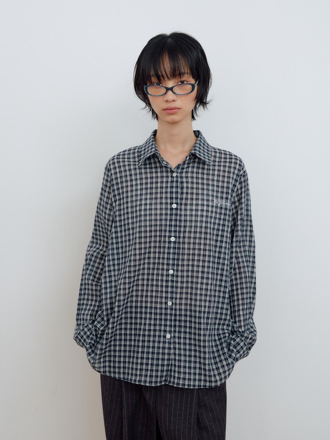 [02.21 순차출고] BASIC CHECK SHIRT_NAVY