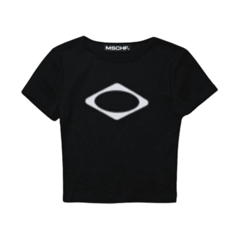 미스치프 롬버스 블러 티셔츠 미니 블랙 (W)