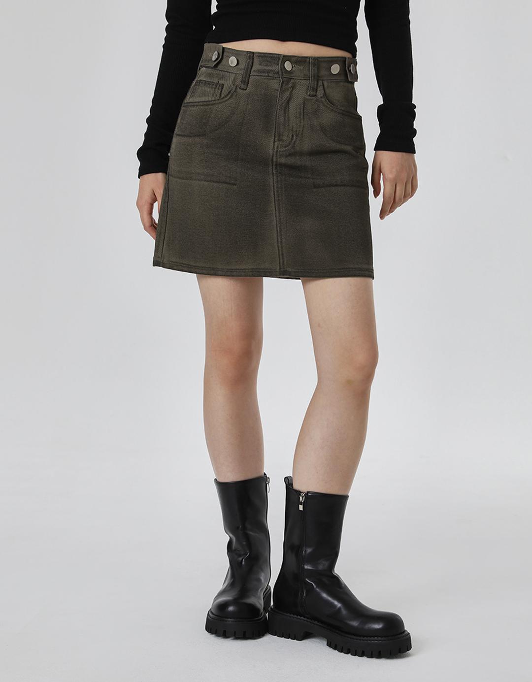 [MADE] 로지스 오일워싱 스커트