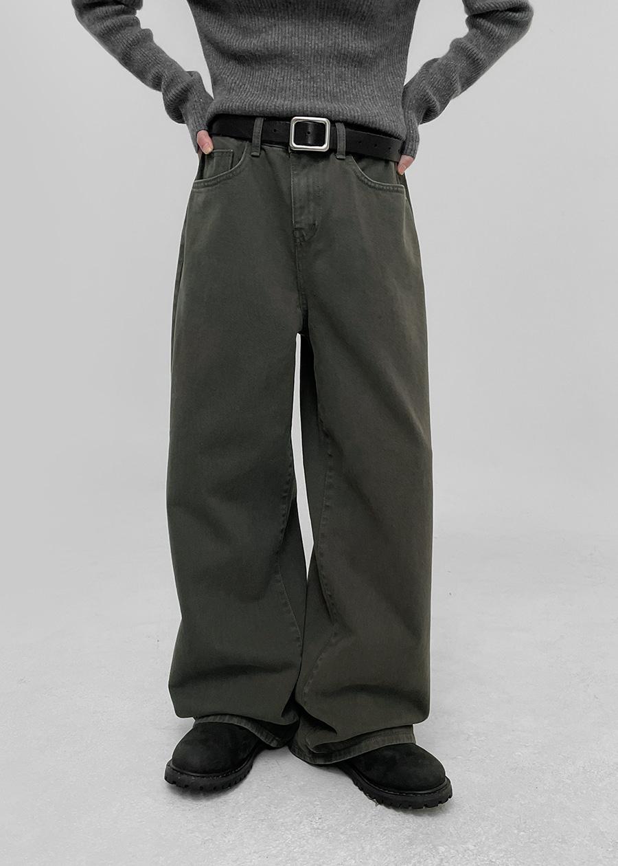 [MADE] 소프 와이드 다잉 코튼팬츠