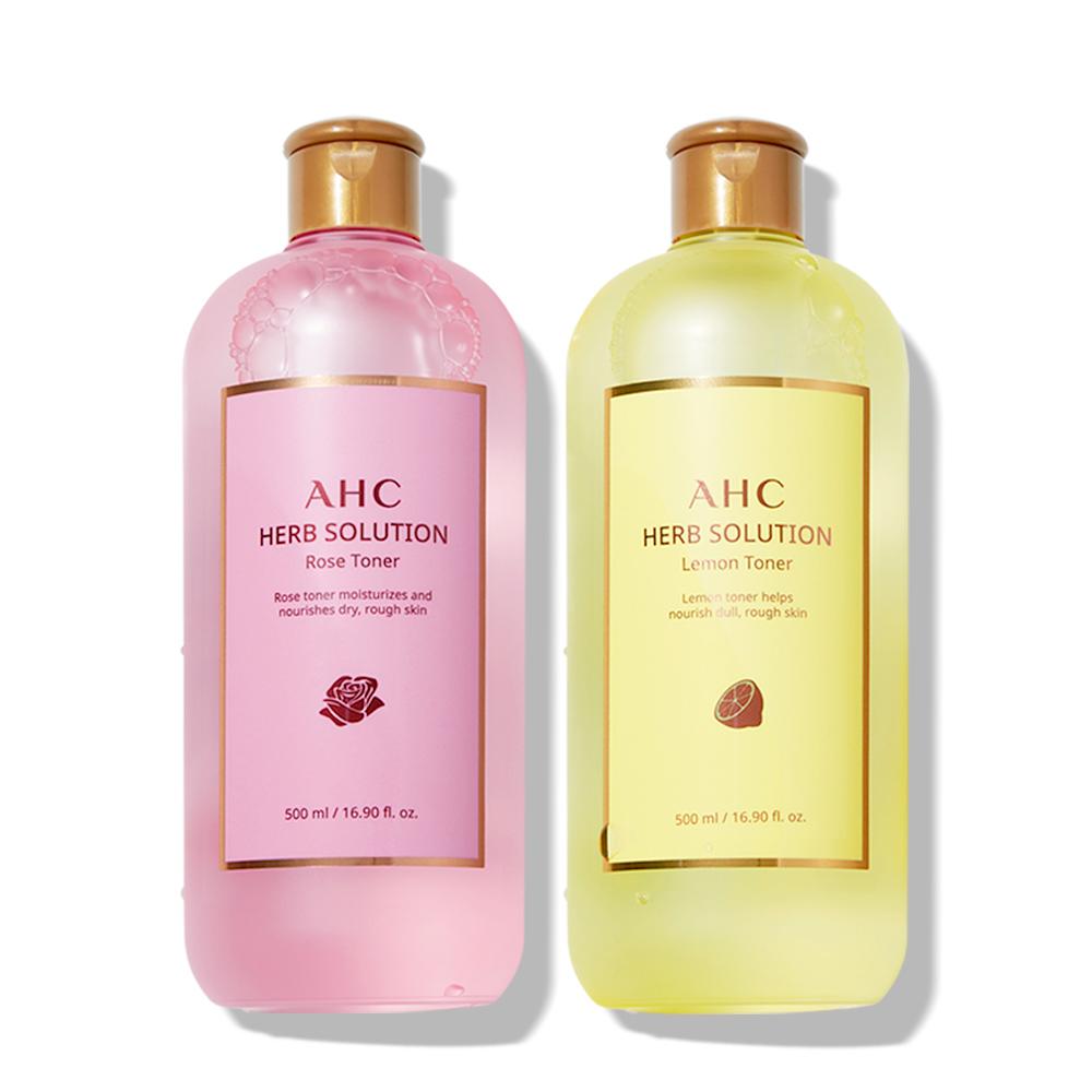 허브 솔루션 토너 대용량 500ml (레몬/로즈)