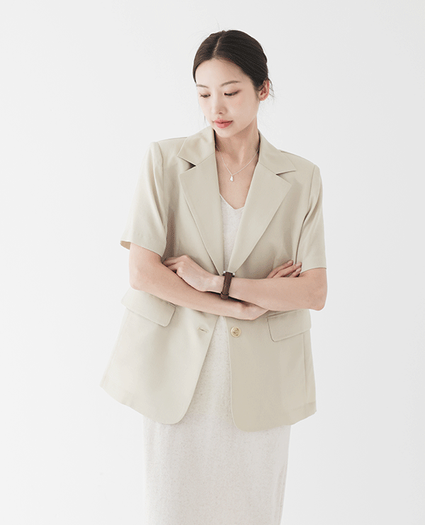 에이드 테일러드 썸머 반팔자켓 (2color)