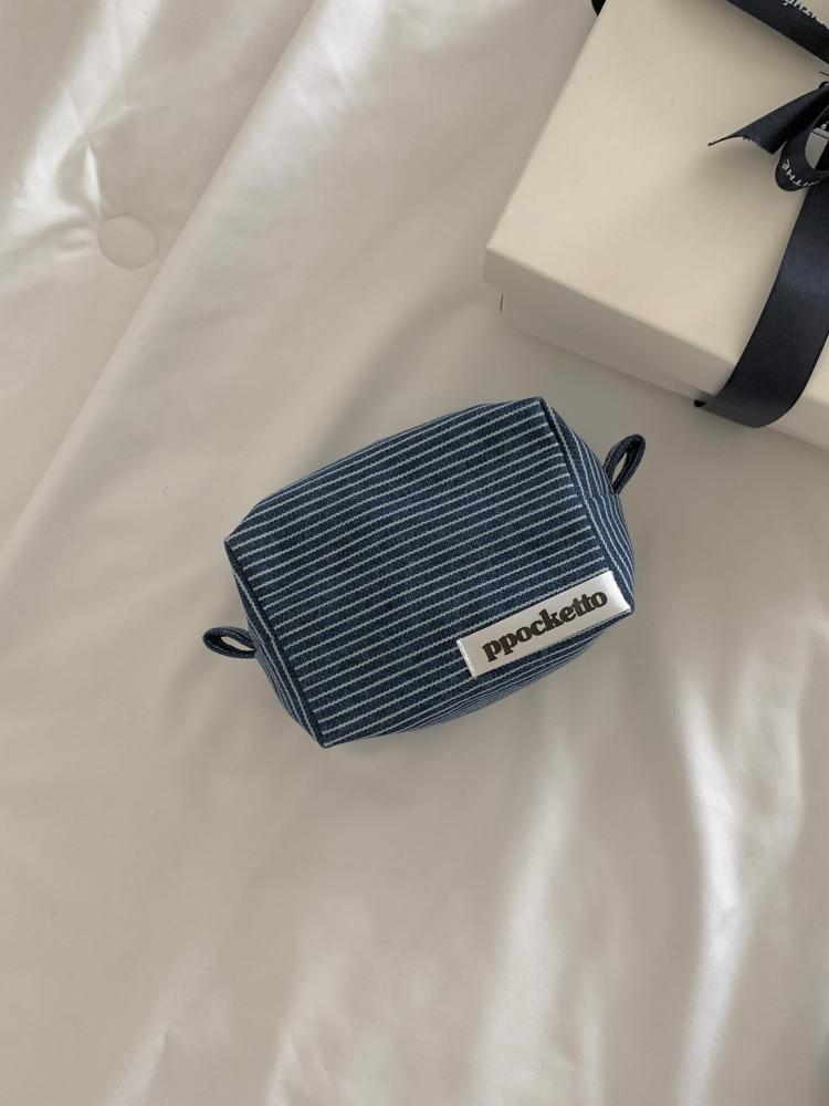 pot pouch - blue stripe 블루 스트라이프