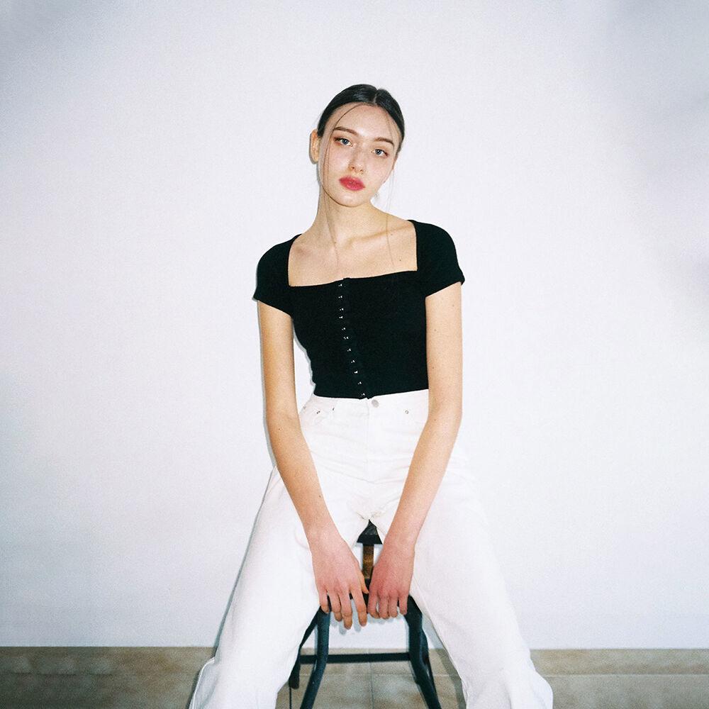 Hook bolero top (black)