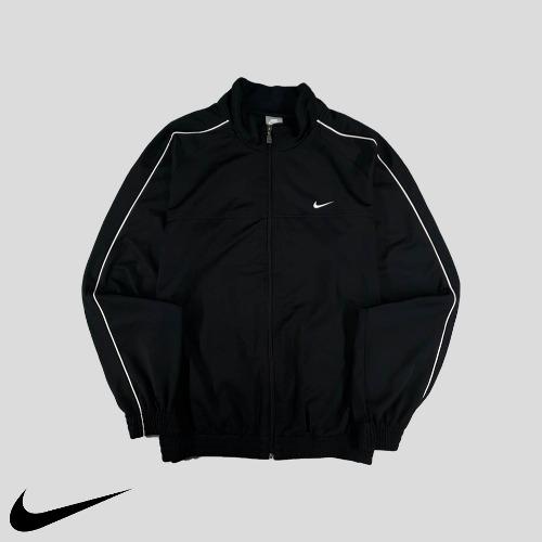 나이키 00s 블랙 화이트 스우시 파이프라인 트랙탑 집업 져지  SIZE L
